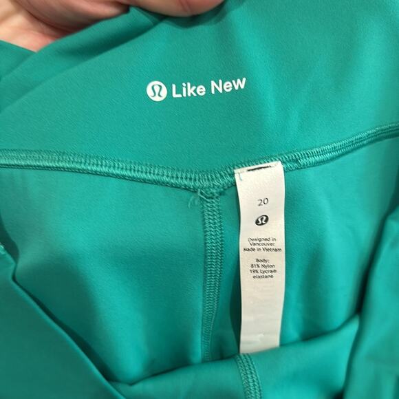 LULULEMON Maldives‎ Green Align High Rise Active Workout Leggings Size 20 - Picture 8 of 11